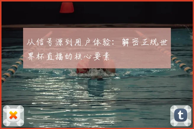 从信号源到用户体验：解密正规世界杯直播的核心要素